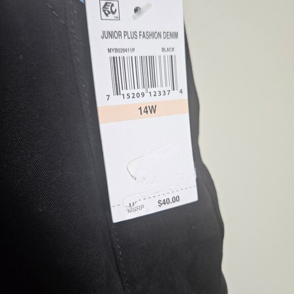 NWT Tinseltown Black Jogger Style Pants Sz 14 - Picture 6 of 13